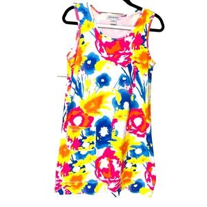 Cruise Wear Womens Abstract Tank Dress Beach Coastal Casual Fairy Resort M